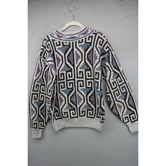 J T Beckett Vtg. Men's V-Neck Pullover Sweater-Size Medium-Thick - Picture 9 of 11